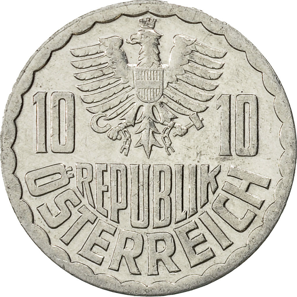 Austria, 10 Groschen, 1981, Vienna, EF(40-45), Aluminum, KM:2878