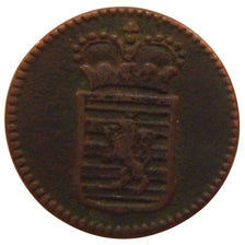 LUXEMBOURG, 1/2 Liard, 1784, Brussels, KM #10, VF(30-35), Copper, 1.80