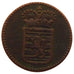 LUXEMBOURG, 1/2 Liard, 1784, Brussels, KM #10, VF(30-35), Copper, 1.80