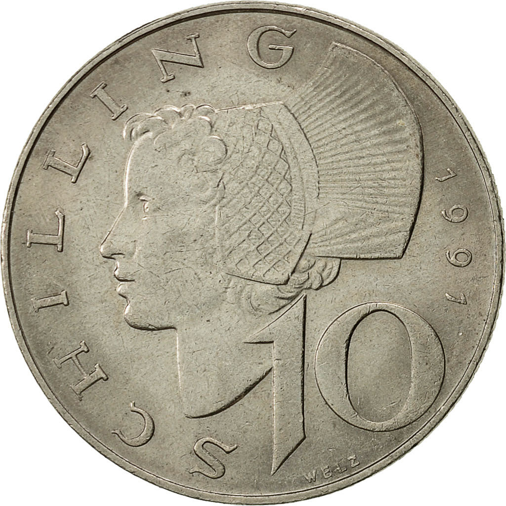 Austria, 10 Schilling, 1991, AU(50-53), Copper-Nickel Plated Nickel, KM:2918