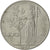 Italia, 100 Lire, 1957, Rome, MB+, Acciaio inossidabile, KM:96.1