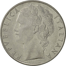 Italia, 100 Lire, 1958, Rome, BB, Acciaio inossidabile, KM:96.1