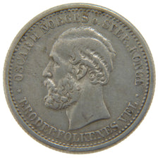 NORWAY, Krone, 1890, KM #357, AU(50-53), Silver, 7.40