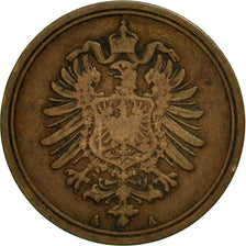 GERMANY - EMPIRE, Wilhelm I, Pfennig, 1886, Berlin, EF(40-45), Copper, KM:1