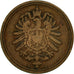 GERMANY - EMPIRE, Wilhelm I, Pfennig, 1886, Berlin, EF(40-45), Copper, KM:1