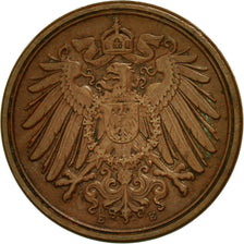 GERMANY - EMPIRE, Wilhelm II, Pfennig, 1914, Muldenhütten, EF(40-45), Copper