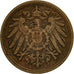 Moneda, ALEMANIA - IMPERIO, Wilhelm II, Pfennig, 1905, Berlin, MBC, Cobre, KM:10