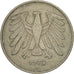 GERMANIA - REPUBBLICA FEDERALE, 5 Mark, 1975, Hambourg, BB, Nichel ricoperto in