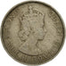 MALAYA & BRITISH BORNEO, 50 Cents, 1954, VF(30-35), Copper-nickel, KM:4.1