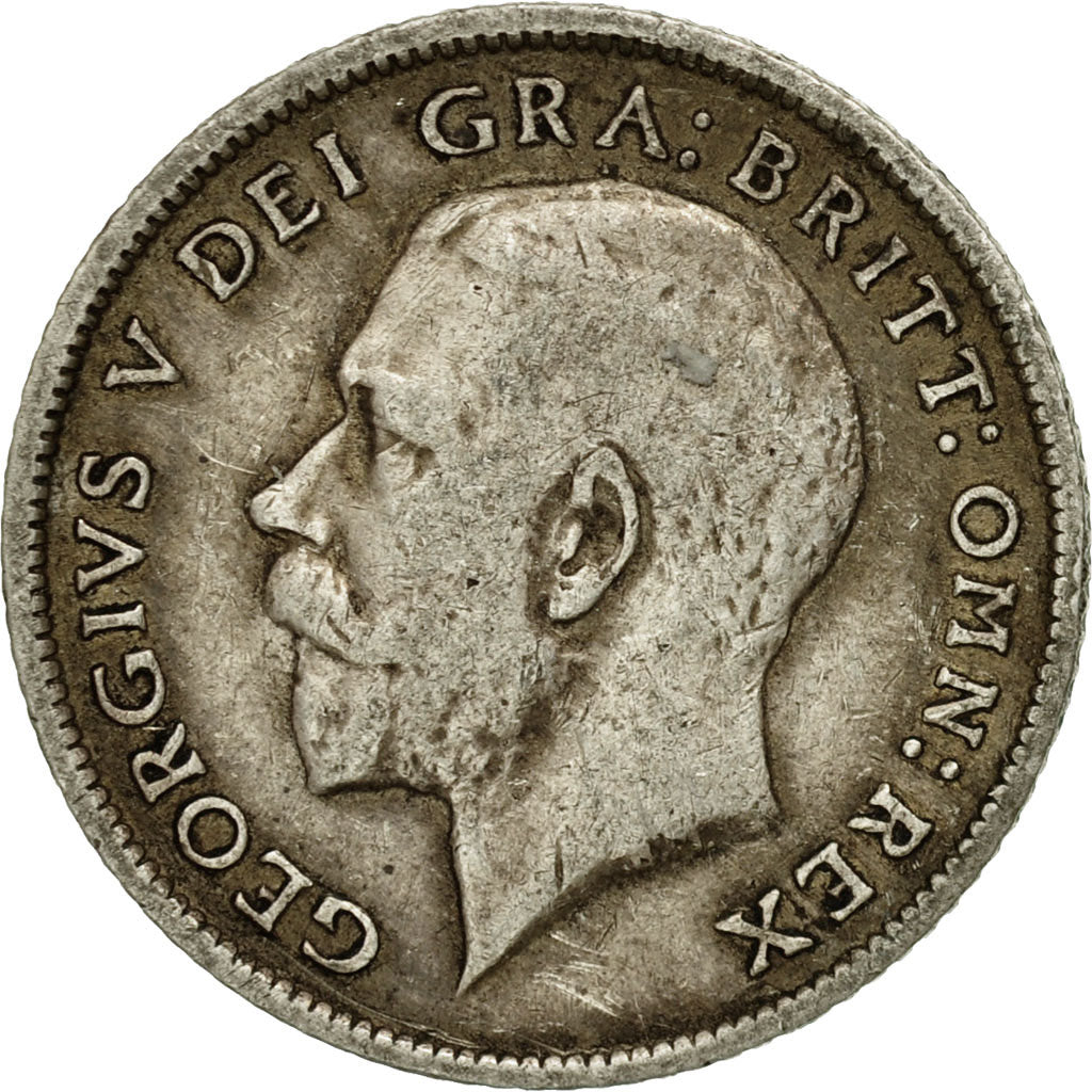 Great Britain, George V, 6 Pence, 1914, EF(40-45), Silver, KM:815
