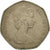 Grande-Bretagne, Elizabeth II, 50 New Pence, 1977, TB+, Copper-nickel, KM:913