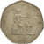 Great Britain, Elizabeth II, 50 New Pence, 1977, VF(30-35), Copper-nickel