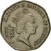 Guernsey, Elizabeth II, 20 Pence, 1989, Heaton, EF(40-45), Copper-nickel, KM:44