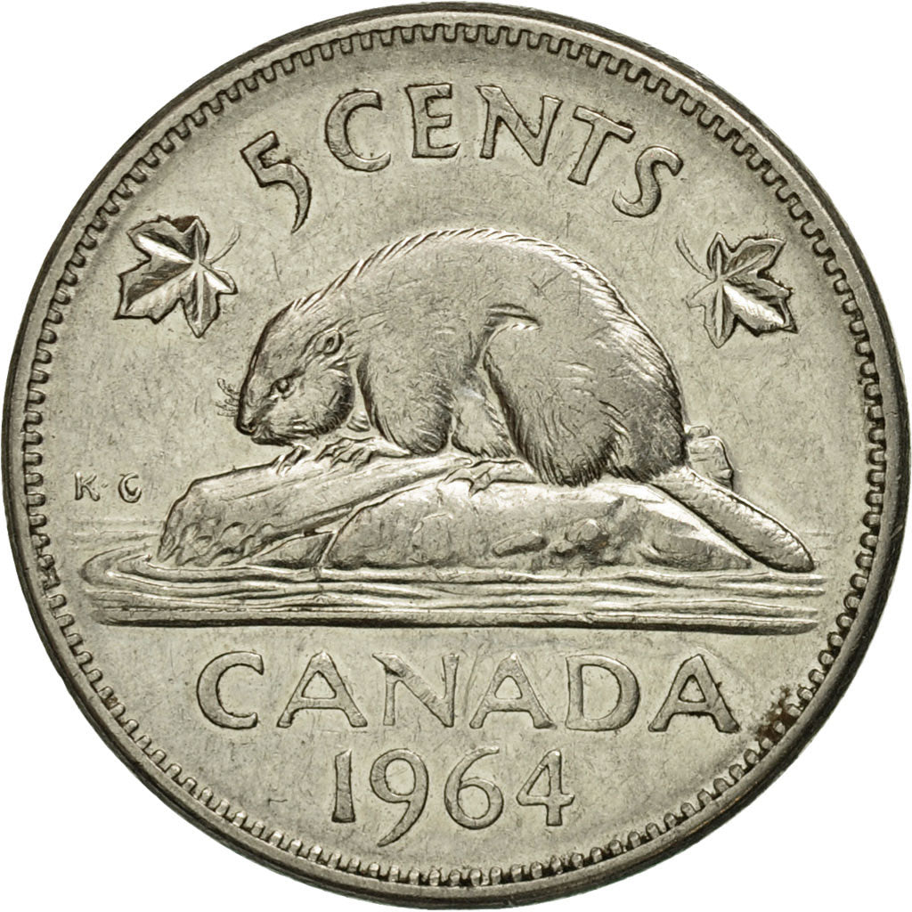 Canada, Elizabeth II, 5 Cents, 1964, Royal Canadian Mint, Ottawa, TTB+, Nickel