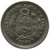 Peru, 1/5 Sol, 1867, Lima, KM #191, AU(55-58), Silver, 5.00