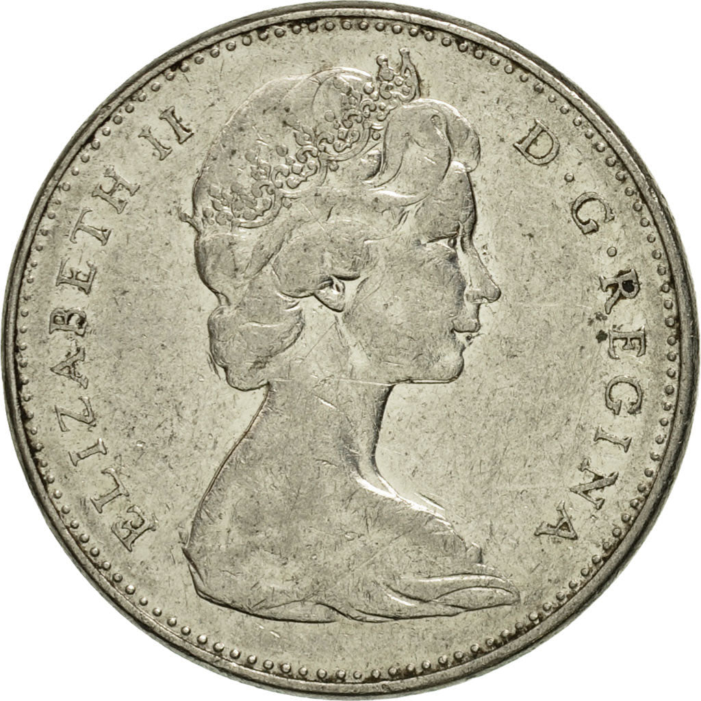 Canada, Elizabeth II, 5 Cents, 1966, Royal Canadian Mint, Ottawa, VF(30-35)