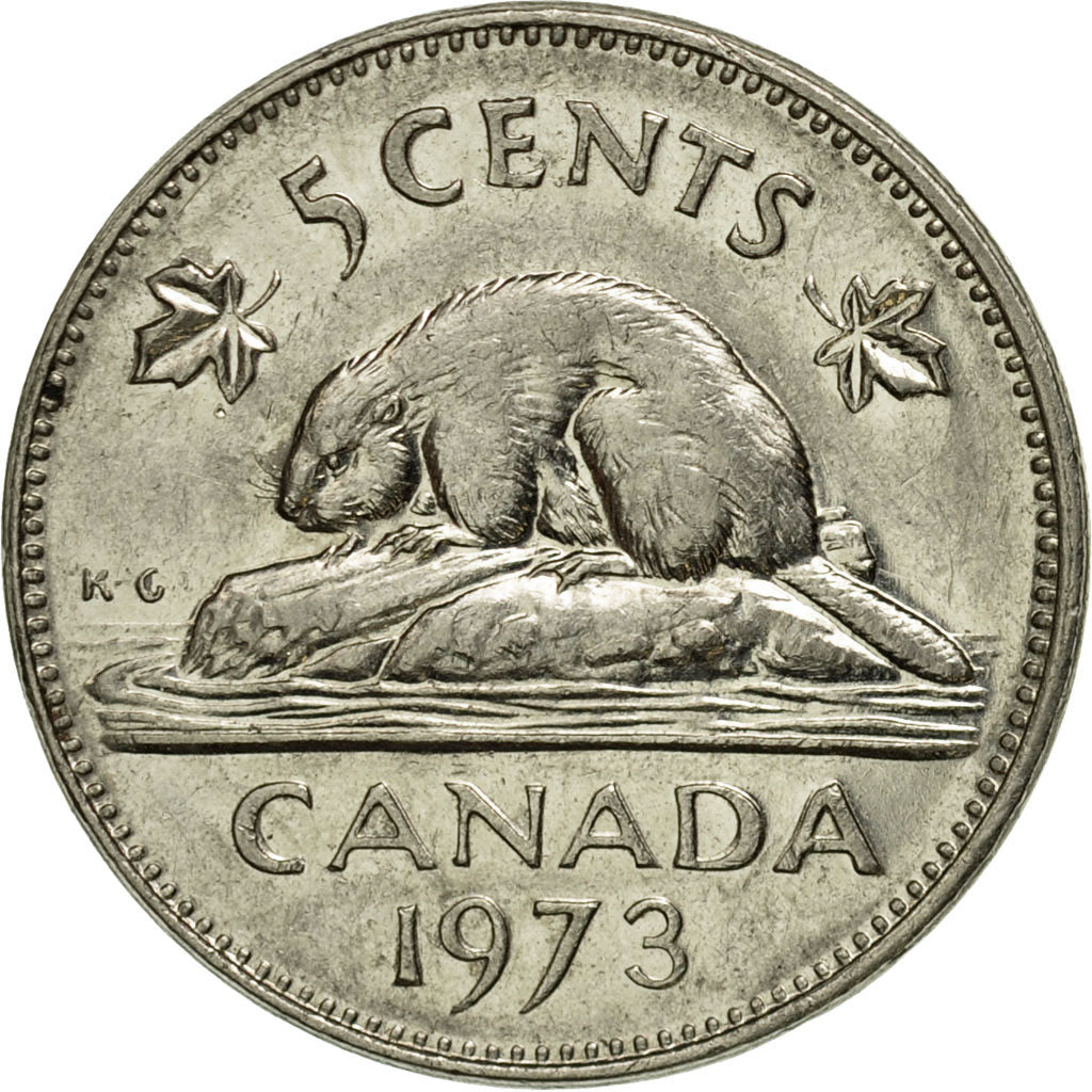 Canada, Elizabeth II, 5 Cents, 1973, Royal Canadian Mint, Ottawa, EF(40-45)