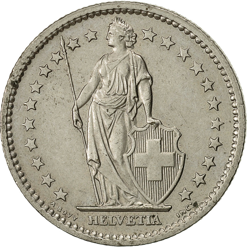 Switzerland, 2 Francs, 1980, Bern, EF(40-45), Copper-nickel, KM:21a.1