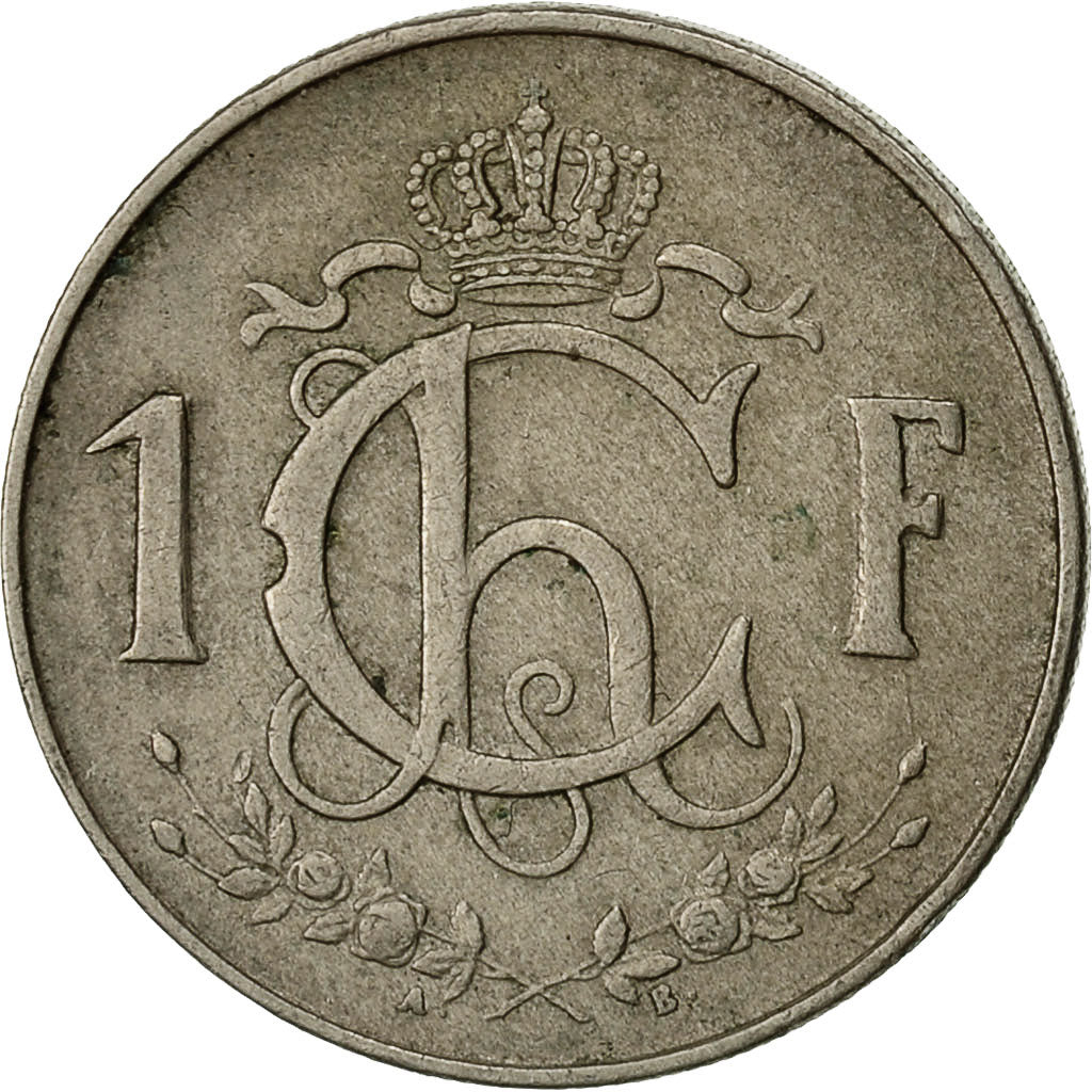 Luxembourg, Charlotte, Franc, 1962, TB, Copper-nickel, KM:46.2
