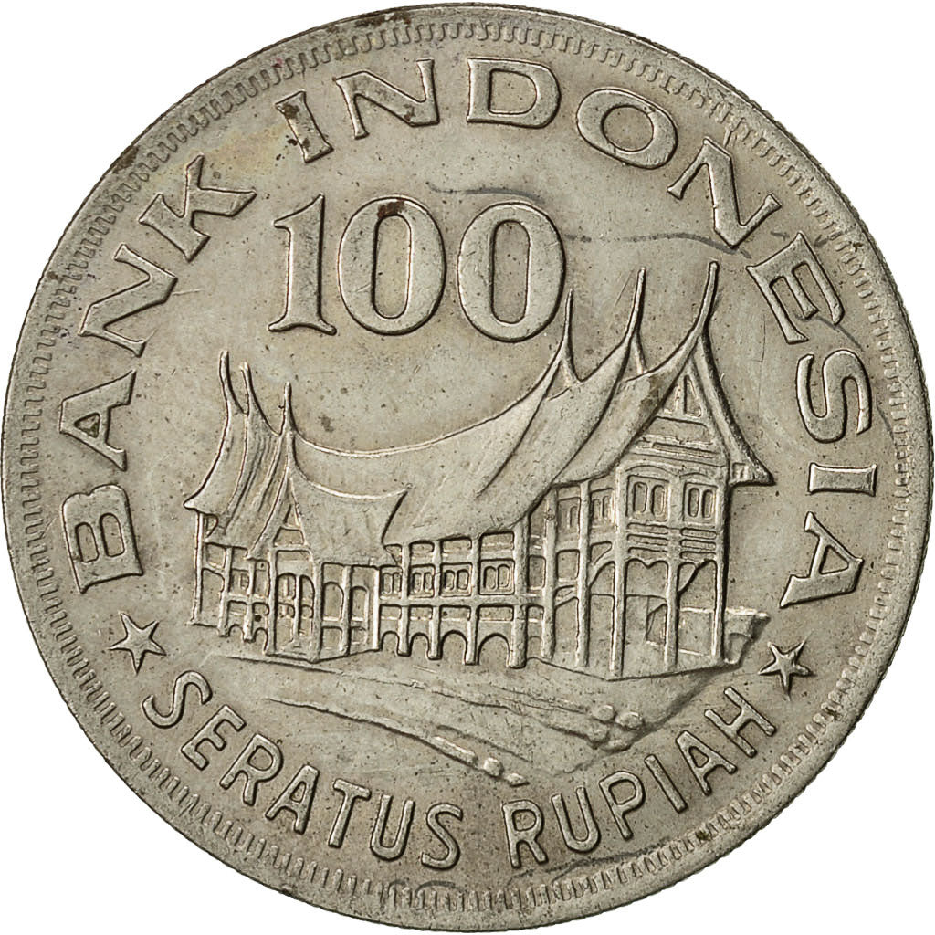 Indonesien, 100 Rupiah, 1978, SS+, Copper-nickel, KM:42