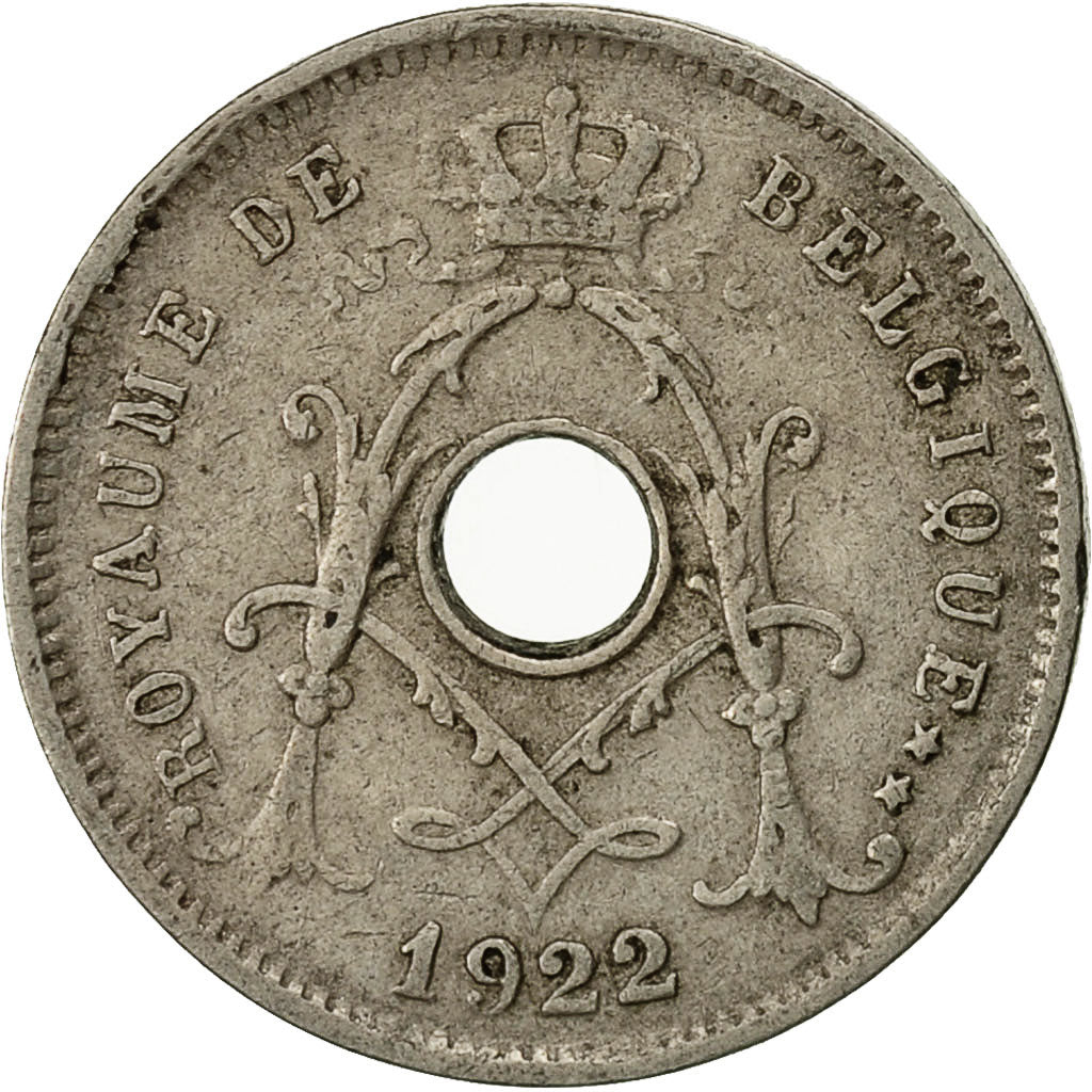 Belgium, 5 Centimes, 1922, VF(30-35), Copper-nickel, KM:66