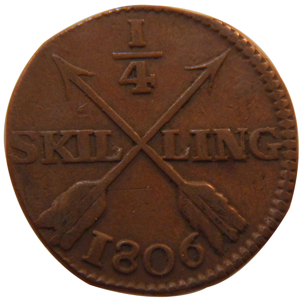 Suède, Gustav IV Adolf, ¼ Skilling
