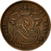 Belgium, Leopold II, 2 Centimes, 1909, EF(40-45), Copper, KM:35.1