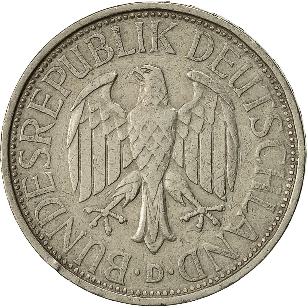 ALEMANIA - REPÚBLICA FEDERAL, Mark, 1971, Munich, MBC, Cobre - níquel, KM:110