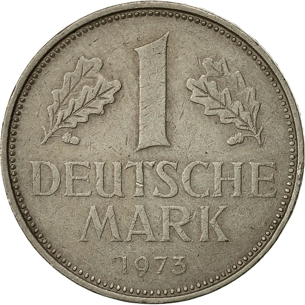 République fédérale allemande, Mark, 1973, Stuttgart, TB+, Copper-nickel