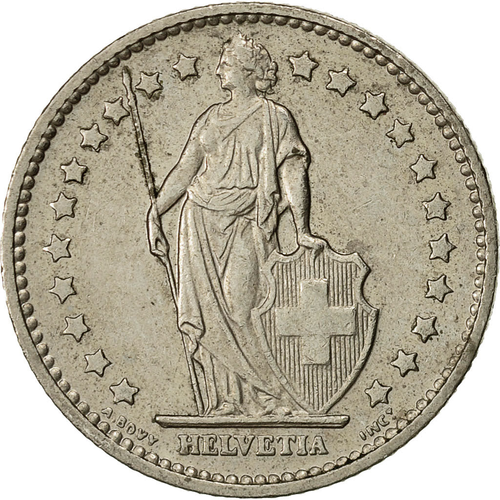 Suiza, Franc, 1973, Bern, MBC, Cobre - níquel, KM:24a.1