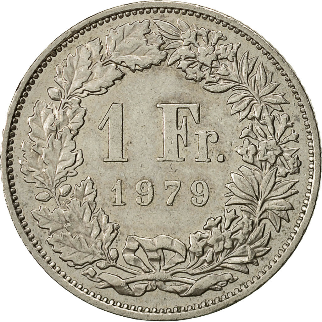 Switzerland, Franc, 1979, Bern, EF(40-45), Copper-nickel, KM:24a.1