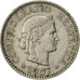 Schweiz, 10 Rappen, 1957, Bern, S+, Copper-nickel, KM:27