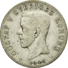 Coin, Sweden, Gustaf V, Krona, 1923, EF(40-45), Silver, KM:786.1