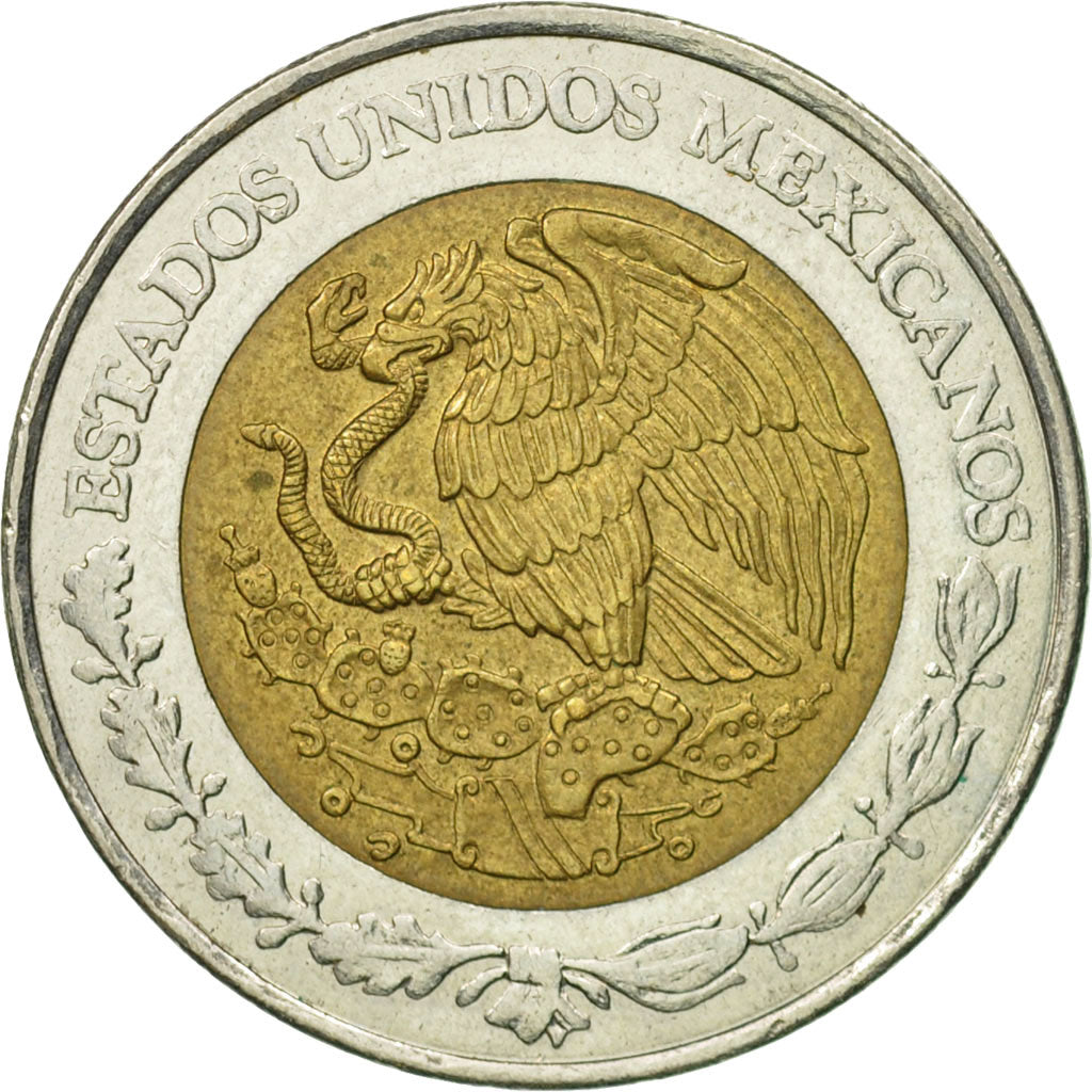 Mexico, 5 Nuevo Pesos, 1993, Mexico City, VF(30-35), Bi-Metallic, KM:552