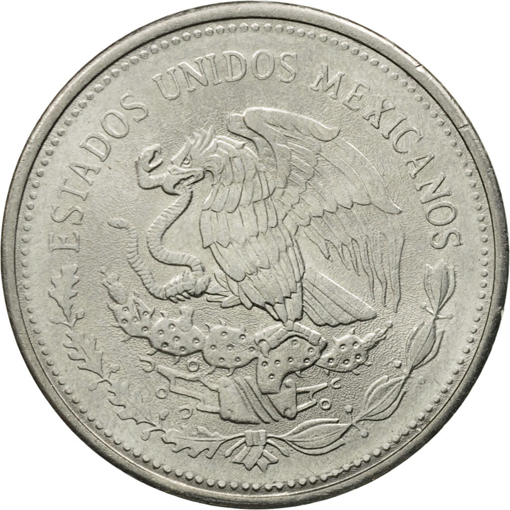 Mexiko, Peso, 1984, Mexico City, SS+, Stainless Steel, KM:496