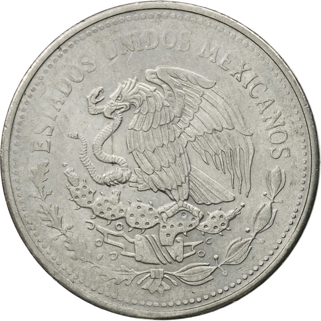 Mexiko, Peso, 1985, Mexico City, SS, Stainless Steel, KM:496