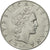 Moneta, Włochy, 50 Lire, 1955, Rome, VF(30-35), Stal nierdzewna, KM:95.1