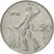 Moneta, Włochy, 50 Lire, 1956, Rome, VF(30-35), Stal nierdzewna, KM:95.1
