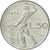 Italia, 50 Lire, 1975, Rome, MB+, Acciaio inossidabile, KM:95.1