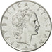 Italia, 50 Lire, 1977, Rome, MB+, Acciaio inossidabile, KM:95.1