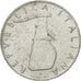 Italia, 5 Lire, 1955, Rome, MB+, Alluminio, KM:92