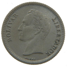 Venezuela, 25 Centimos, 1954, KM #35, AU(55-58), Silver, 16, 1.30