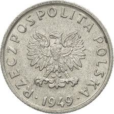 Poland, 5 Groszy, 1949, Kremnica, EF(40-45), Aluminum, KM:41a
