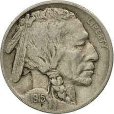 United States, Buffalo Nickel, 5 Cents, 1915, U.S. Mint, Philadelphia
