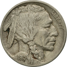 États-Unis, Buffalo Nickel, 5 Cents, 1915, U.S. Mint, Philadelphie, TB+