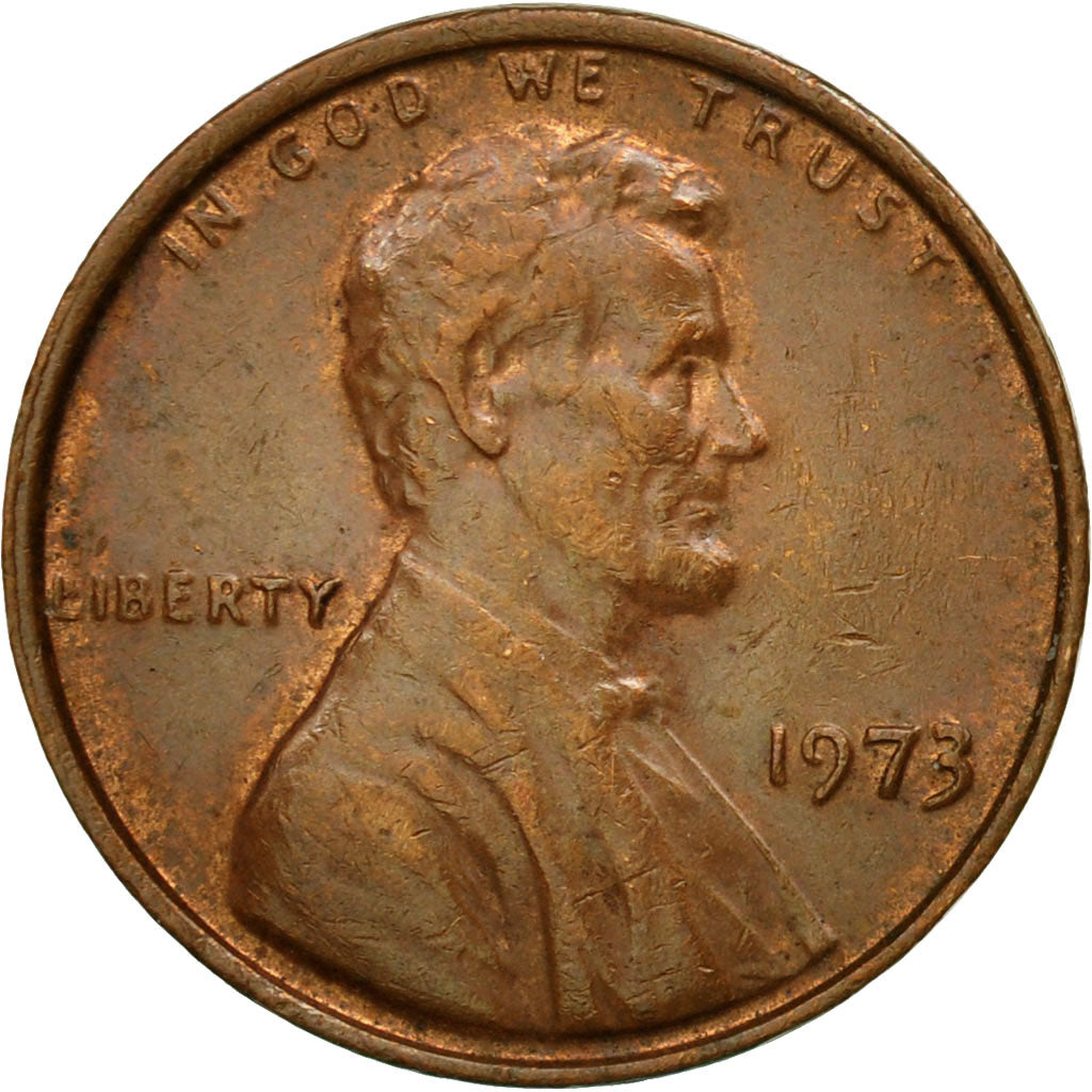 United States, Lincoln Cent, Cent, 1973, U.S. Mint, Philadelphia, EF(40-45)