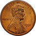 États-Unis, Lincoln Cent, Cent, 1991, U.S. Mint, Philadelphie, TTB+, Copper