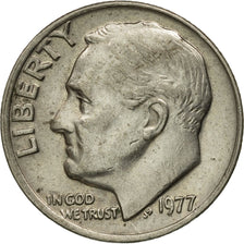 United States, Roosevelt Dime, Dime, 1977, U.S. Mint, Philadelphia, AU(50-53)