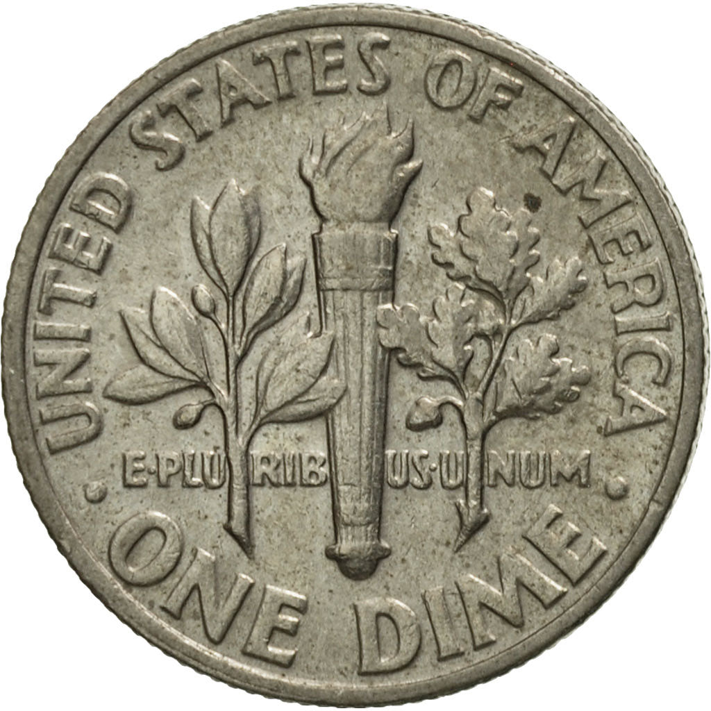 United States, Roosevelt Dime, Dime, 1977, U.S. Mint, Philadelphia, AU(50-53)