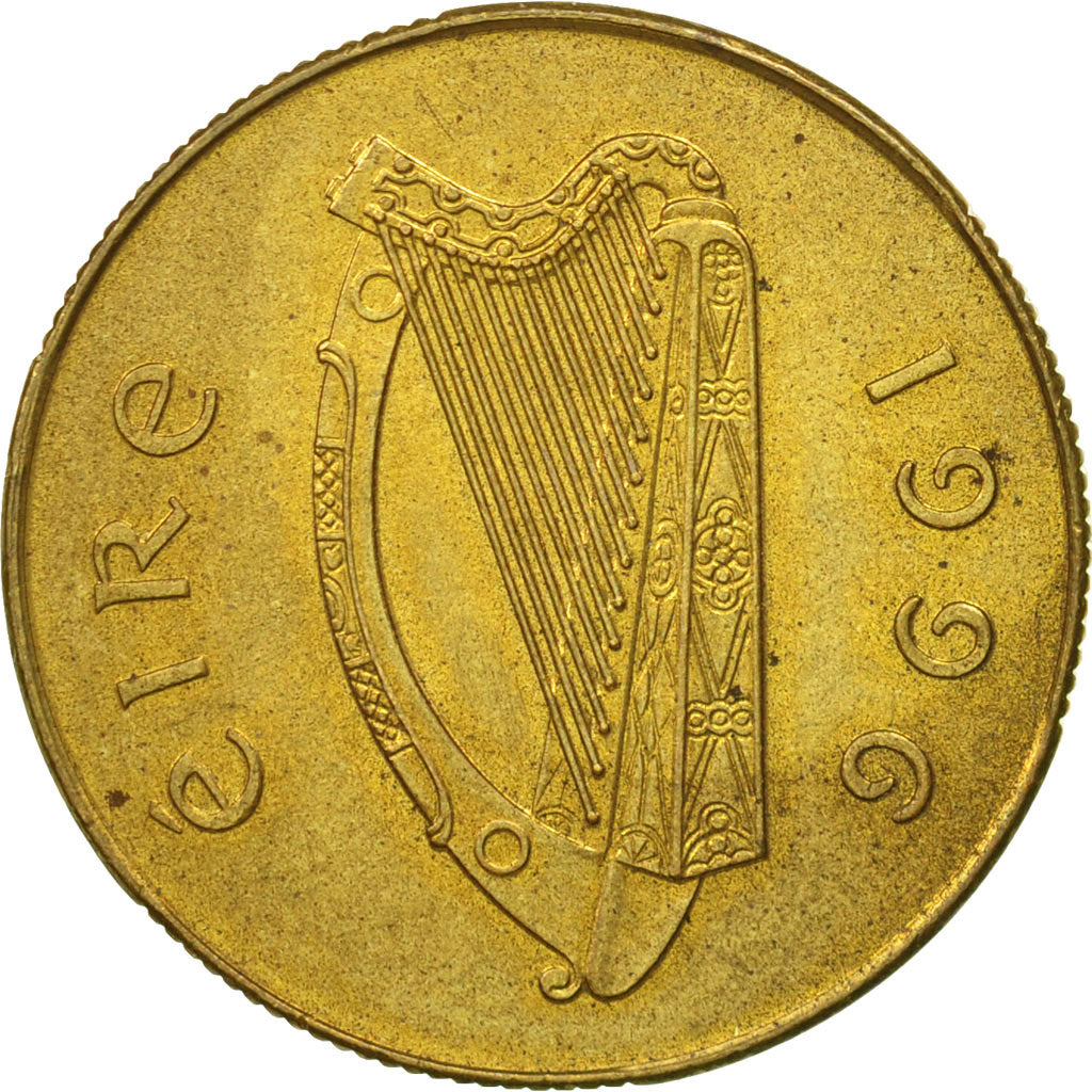 IRELAND REPUBLIC, 20 Pence, 1996, EF(40-45), Nickel-Bronze, KM:25